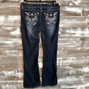 Wallflower jeans size 11, boot cut with “decorative/bling” pockets